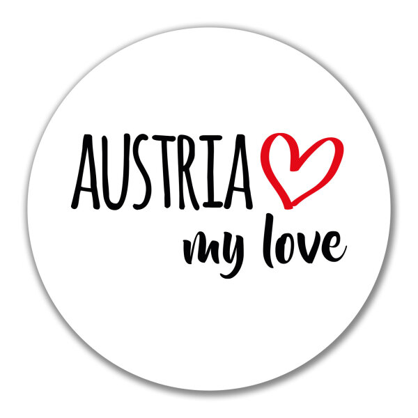 Aufkleber Austria my love 10cm Sticker