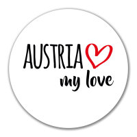 Aufkleber Austria my love 10cm Sticker