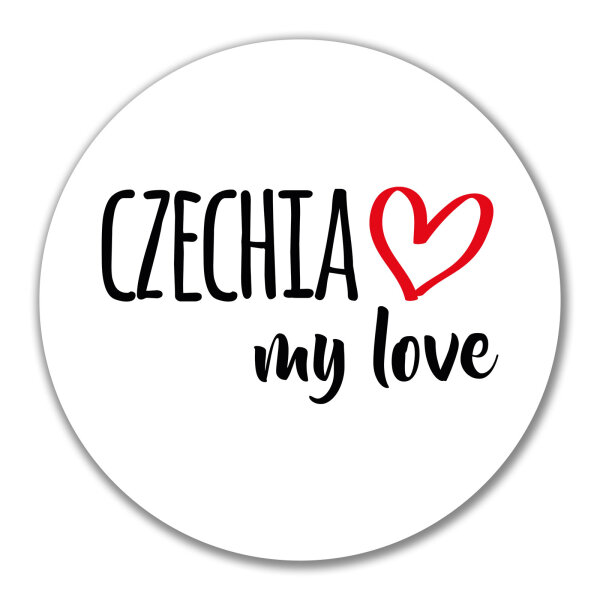 Aufkleber Czechia my love 10cm Sticker