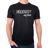 Herren T-Shirt Moldova my love