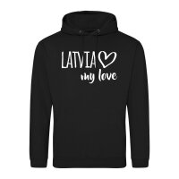 Unisex Hoodie Latvia my love Größe S-3XL