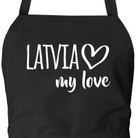Schürze Latvia my love
