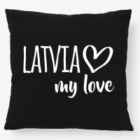 Kissen Latvia my love 40x40cm