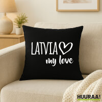 Kissen Latvia my love 40x40cm