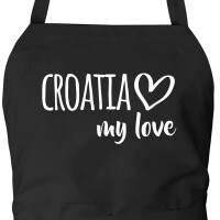 Schürze Croatia my love