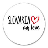 Aufkleber Slovakia my love 10cm Sticker
