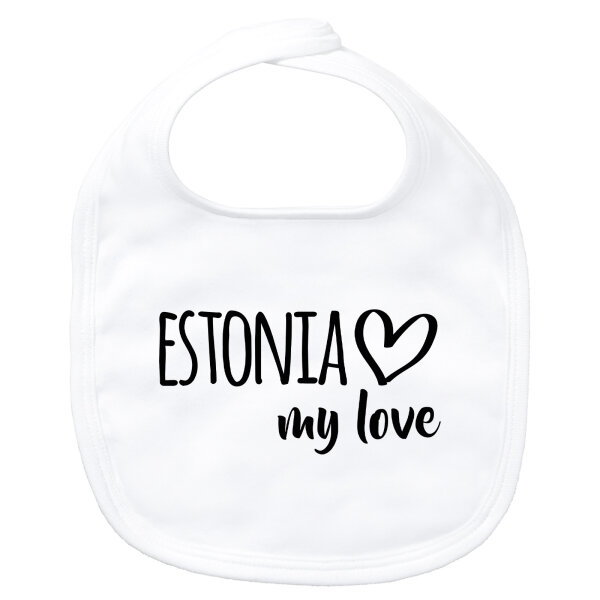 Baby Lätzchen Estonia my love Klettverschluss