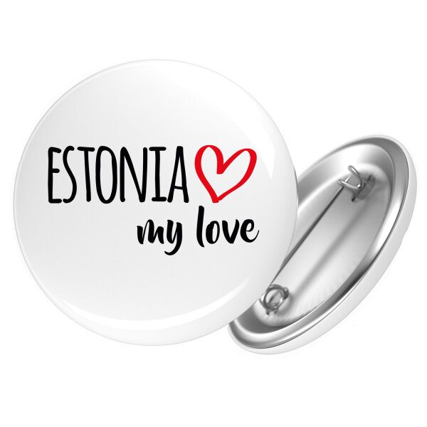 Button Estonia my love