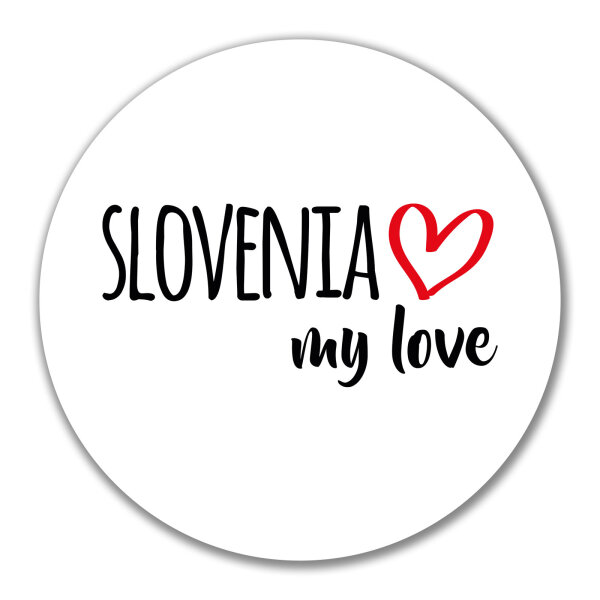 Aufkleber Slovenia my love 10cm Sticker