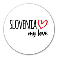 Aufkleber Slovenia my love 10cm Sticker