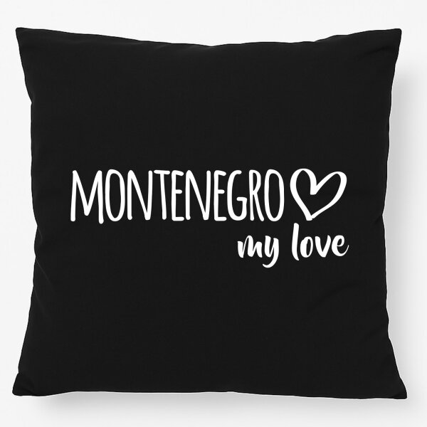 Kissen Montenegro my love 40x40cm