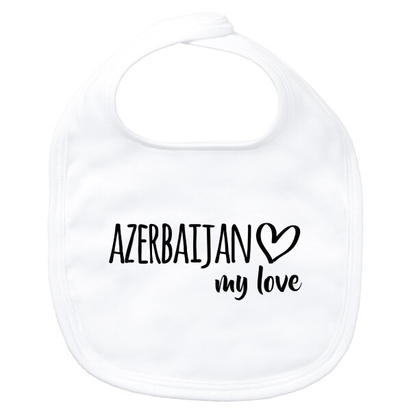 Baby Lätzchen Azerbaijan my love Klettverschluss
