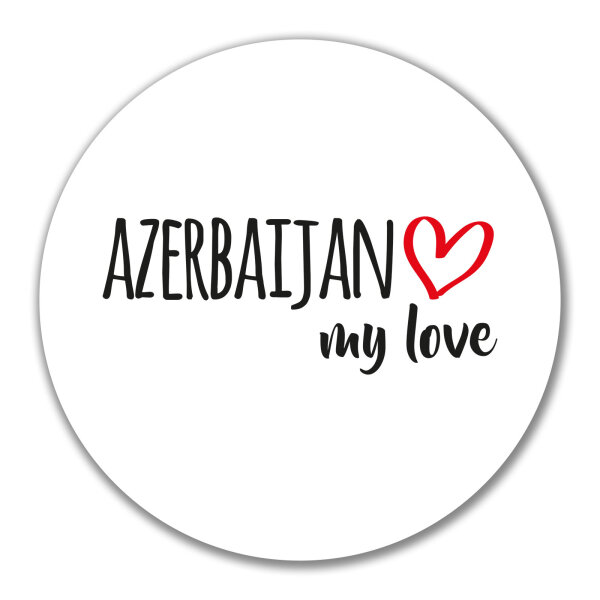 Aufkleber Azerbaijan my love 10cm Sticker