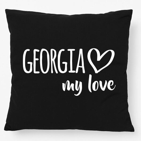 Kissen Georgia my love 40x40cm