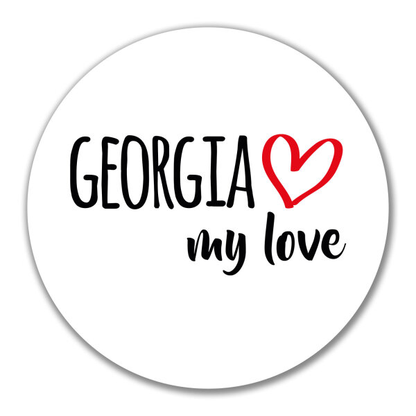 Aufkleber Georgia my love 10cm Sticker