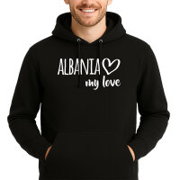 Unisex Hoodie Albania my love Größe S-3XL