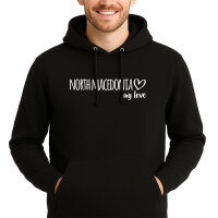 Unisex Hoodie North Macedonia my love Größe S-3XL