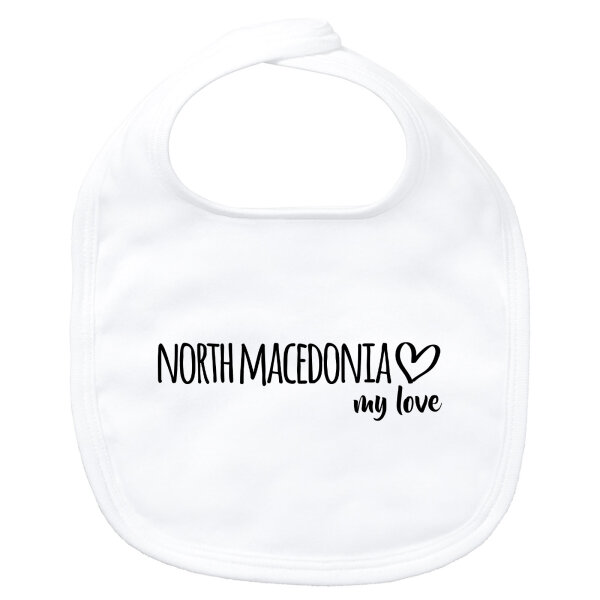 Baby Lätzchen North Macedonia my love
