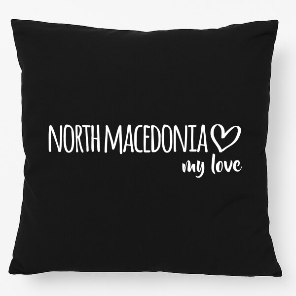 Kissen North Macedonia my love 40x40cm