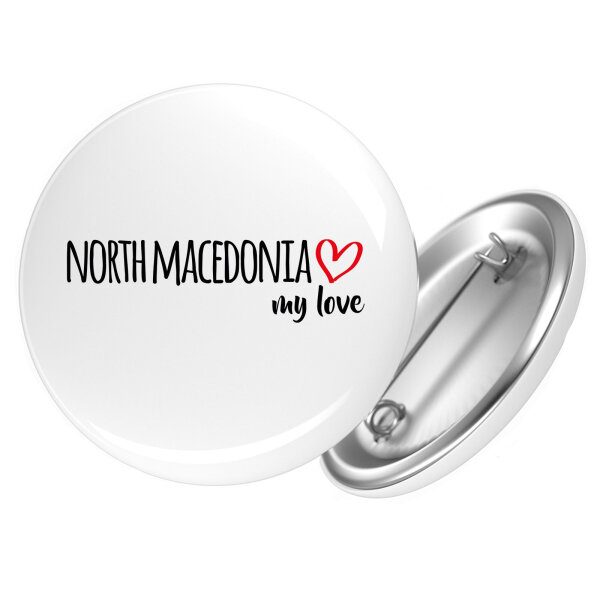 Button North Macedonia my love
