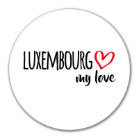 Aufkleber Luxembourg my love 10cm Sticker