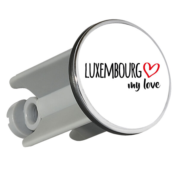 Waschbeckenstöpsel Luxembourg my love 4cm Abflussstopfen