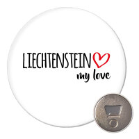 Magnet Liechtenstein my love 59mm Kühlschrankmagnet Flaschenöffner