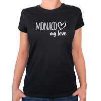 Damen T-Shirt Monaco my love Größe XS-XXL