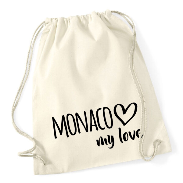 Turnbeutel Monaco my love 12 Liter
