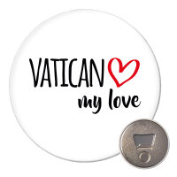 Magnet Vatican my love 59mm K&uuml;hlschrankmagnet