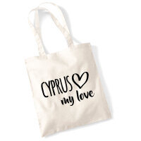 Jutebeutel Cyprus my love 10 Liter