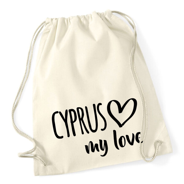 Turnbeutel Cyprus my love 12 Liter