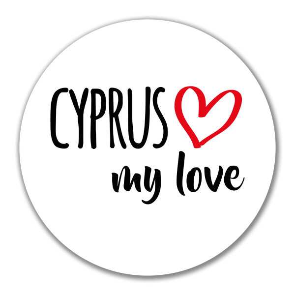 Aufkleber Cyprus my love 10cm Sticker