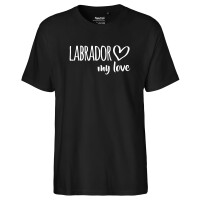 Herren T-Shirt Labrador my love Größe S-3XL