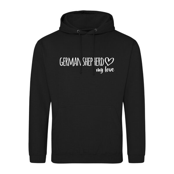 Unisex Hoodie German Shepherd my love Größe S-3XL