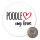 Magnet Poodle my love 59mm Kühlschrankmagnet Flaschenöffner