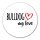 Aufkleber Bulldog my love 10cm Sticker