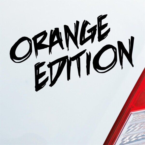 Autoaufkleber Orange Edition   ca. 15x7cm