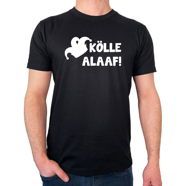 Herren T-Shirt Kölle Alaaf Narrenkappe Größe S-3XL