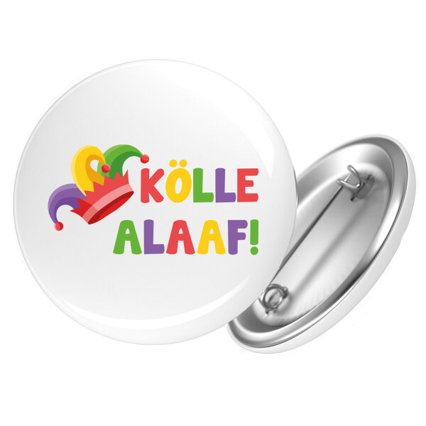 Button Kölle Alaaf Narrenkappe