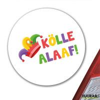 Aufkleber Kölle Alaaf Narrenkappe 10cm Sticker