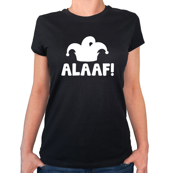 Damen T-Shirt Alaaf Narrenkappe Größe XS-XXL