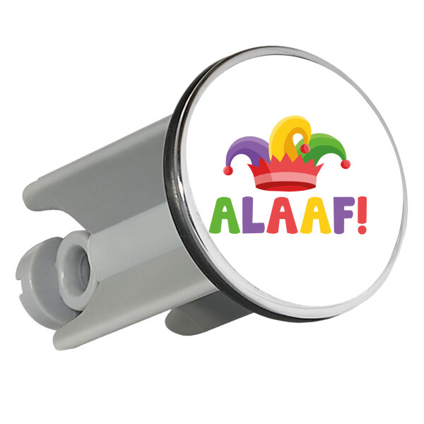 Waschbeckenstöpsel Alaaf Narrenkappe 4cm Abflussstopfen
