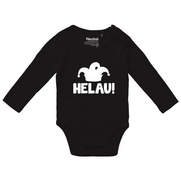 Baby Body Helau Narrenkappe Größe 62-80