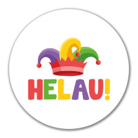Aufkleber Helau Narrenkappe 10cm Sticker