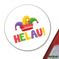 Aufkleber Helau Narrenkappe 10cm Sticker