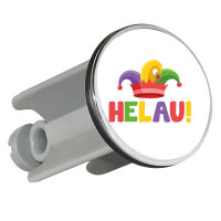 Waschbeckenstöpsel Helau Narrenkappe 4cm Abflussstopfen