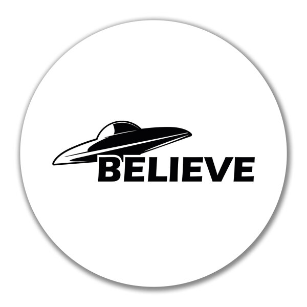 Aufkleber UFO Believe 10cm Sticker