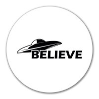 Aufkleber UFO Believe 10cm Sticker