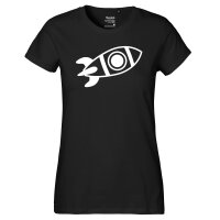 Damen T-Shirt Rakete Raumschiff Größe XS-XXL